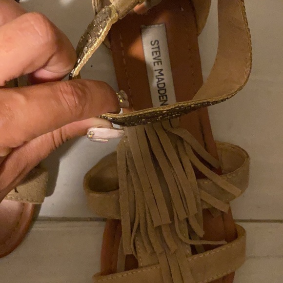 Suede Tribal Sandals - Picture 2 of 4